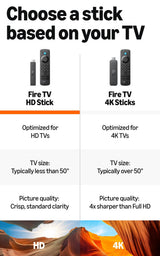 Amazon Fire TV Stick HD (newest model), free & live TV, Alexa Voice Remote, powered by the TV, effortless setup, find shows faster with Alexa+