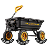 CAMMOO 900 lb Garden Dump Cart, Expandable, 10 in No-Flat Tires