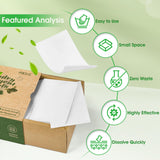 Poesie Laundry Detergent Sheets Fresh Scent 320 Sheet Liquidless Soap Sheets Detergent for Travel Camping Dormitory Hotel