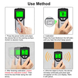 Stud Finder Wall Scanner - 5 in 1 Stud Finder Tool w/Smart Chip and HD LCD Display, Stud Detector Beam Finders for the Center and Edge of Wood AC Wire Metal Studs Joist Pipe (‎Silver Plate)
