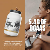 Levels Grass Fed Whey Protein Powder, No Artificials, 24G of Protein, Cappuccino, 2LB