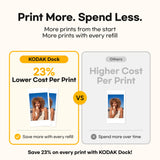 KODAK Dock Plus 4x6 Photo Printer, Smartphone Docking, 4PASS, 50 Sheets