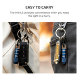 OLIGHT IMINI 2 EDC Rechargeable Keychain Flashlight, 50 Lumens Compact and Portable Mini LED Keyring Lights with Built-in Battery Ideal for Everyday Carry and Emergencies (Midnight Blue)