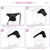 Shoulder Brace for Women and Men Recovery Shoulder. Adjustable Shoulder Support for Rotator Cuff, AC Joint Pain Relief, Shoulder Injuries. Perfect Fit Shoulder Compression Sleeve (One Size Regular)