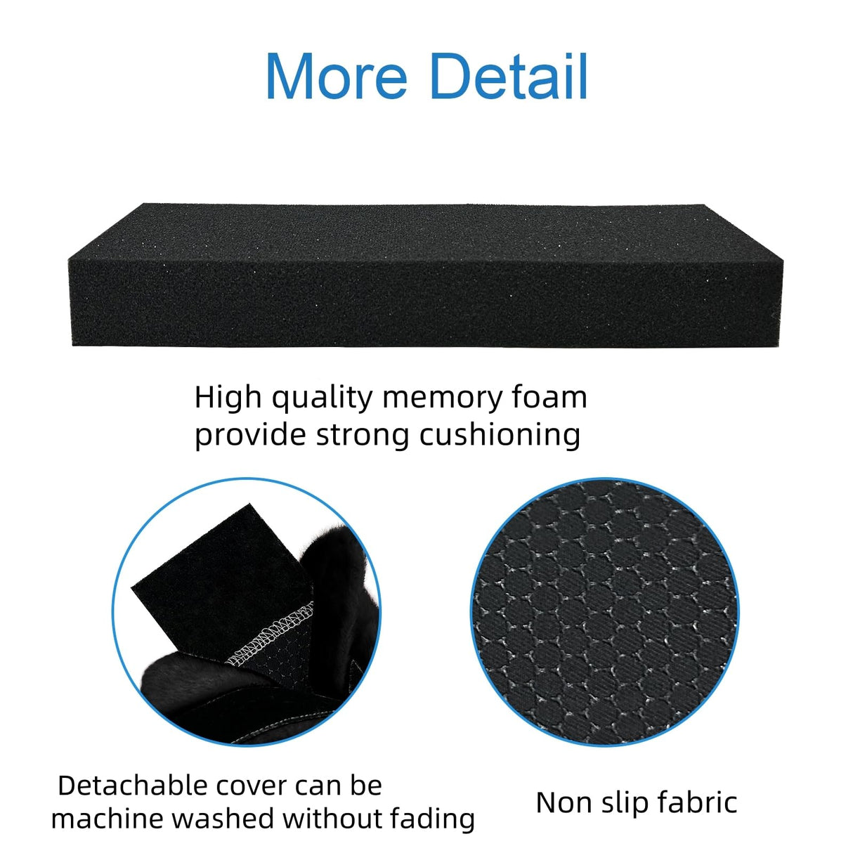 SPRING SEAON Wheelchair Armrest Covers 2 Pack Soft Memory Foam Wheelchair armrest Pads Wicking Washable for Office Transport Chair (Black)