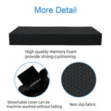 SPRING SEAON Wheelchair Armrest Covers 2 Pack Soft Memory Foam Wheelchair armrest Pads Wicking Washable for Office Transport Chair (Black)