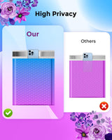 Metronic Bubble Mailers 6x10 Inch 100 Pack BluePurple Usable Size 6x9" Pretty Bubble Mailer Waterproof Padded Envelopes for Christmas Gift Packaging, Mailing, Shipping, Small Items Bulk