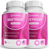 Rosabella Organic Beet Root Capsules – 1300mg Beetroot Powder for Natural Energy & Endurance Support, Non-GMO, Lab-Tested Beet Supplement - 120 Capsules, 60-Day Supply