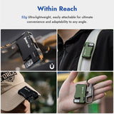 WUBEN G5 Rechargeable EDC Flashlight, Powerful RGB Flashights, 400 Lumens Portable Flat Mini Flashlights, IP65 Waterproof Multi-Mode Magnetic Small Keychain Flashlight for Camping, Emergency (Green)