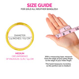 BuDhaGirl Gold All Weather Bangles® (AWB®) - Serenity Prayer