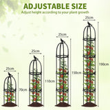SDLDEER 1 Pcs 6.7FT Garden Obelisk Trellis Climbing Plant Support