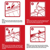 Goldblatt Trim Puller, 4-Inch Tile Removal Multi-Tool for Commercial Work & Home Improvement, Baseboard, Molding, Siding and Floor Removal, Remodeling