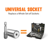 HANPURE Stocking Stuffers for Men & Women - Cool Stuff Magnetic Ratchet Screwdriver Set with Power Drill Adapter - Super Universal Socket Grip Gadgets for Him & Her