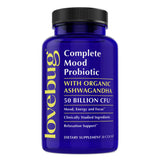 LoveBug Complete Mood Probiotics for Women - 50 Billion CFU, 10 Clinically Studied Strains, Lactobacillus Bifidobacterium Probiotic with Ashwagandha Digestive Health, Mood Support Supplement, 30 Count