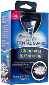 SmartGuard Dental Guard Night Guard for Clenching, Bruxism, and Grinding Dentist Designed Includes 2 Guards, 1 Travel Case, and a 60-Day Supply of Premium Cleaning Crystals