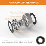 20 Inch Flat Free Tire and Wheel - Wheelbarrow Wagon Cart Wheels Replacement with 3/4" & 5/8" Bearing Parts for Yard Lawn Garden and Wheel Barrow Trailer (20" 2 Pack) (20 Inch - 2Pcs)