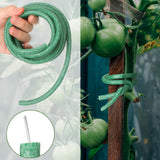 Frienda 76 ft Soft Plants Ties Flexible Foam Garden Ties 1cm Garden Twist Wire Reusable Cut to Size for Climbing Plants Vines Tomatoes Home Office Tying Veggies Flower Supplies Craft, Green