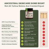 Beef Tallow for Skin - Beef Tallow For Face - Tallow Face Moisturizer - Beef Tallow Moisturizer - Tallow Balm - Grass Fed Beef Tallow For Skin - Tallow Face Cream Lotion (5.0, Herbal-Rose)