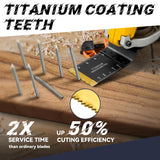 AIFICUT 26pcs Oscillating Saw Blades Titanium Multitool Blades for Wood Plastics Metal oscillating Tool Blades Kits Fit Rockwell Ridgid Ryobi Milwaukee Chicago Craftsman Dewalt