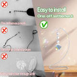 Sympathy Gifts for Loss of Loved One,Memorial Gifts for Loss of Mom Dad,40mm Crystal Suncatcher Idea is Suitable for Bereavement, in Memory, Condolences,Remembrance,with 9 Inch Silver Stand