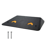 VEVOR 4" Rise Rubber Threshold Ramp for Doorway,Door Ramp with Non-Slip Textured Surface,33069lbs Load Capacity, Rubber Curb Ramp for Wheelchair and Scooter