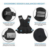 Henkelion Adjustable Weighted Vest for Men Women Weights Included, 11-20lbs Body Weight Vests Adjustable for Running, Training Workout, Jogging, Walking