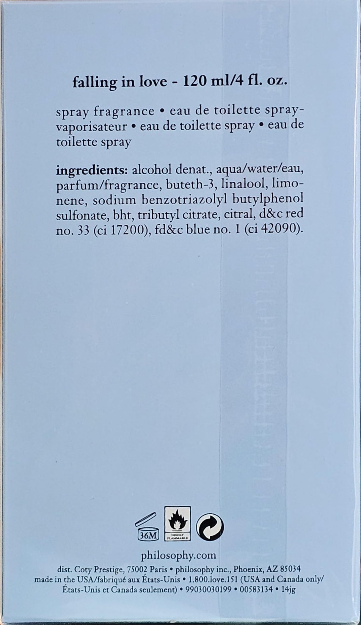 Falling In Love Perfume By Eau De Toilette Spray 2 Oz Eau De Toilette Spray