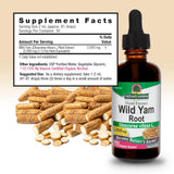 NAture's Answer Wild Yam | Promotes Overall Health & Well-Being | Made with Low Organic Alcohol | Gluten-Free, Non-GMO & Kosher Certified 2oz