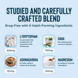 2 Pack Relaxium Sleep Aid for Adults, Melatonin 5mg with Magnesium Glycinate, Sleep-Promoting Valerest & Ashwagandha, Non-Habit Forming Sleep Supplement, 120 Capsules, 60-Day Supply