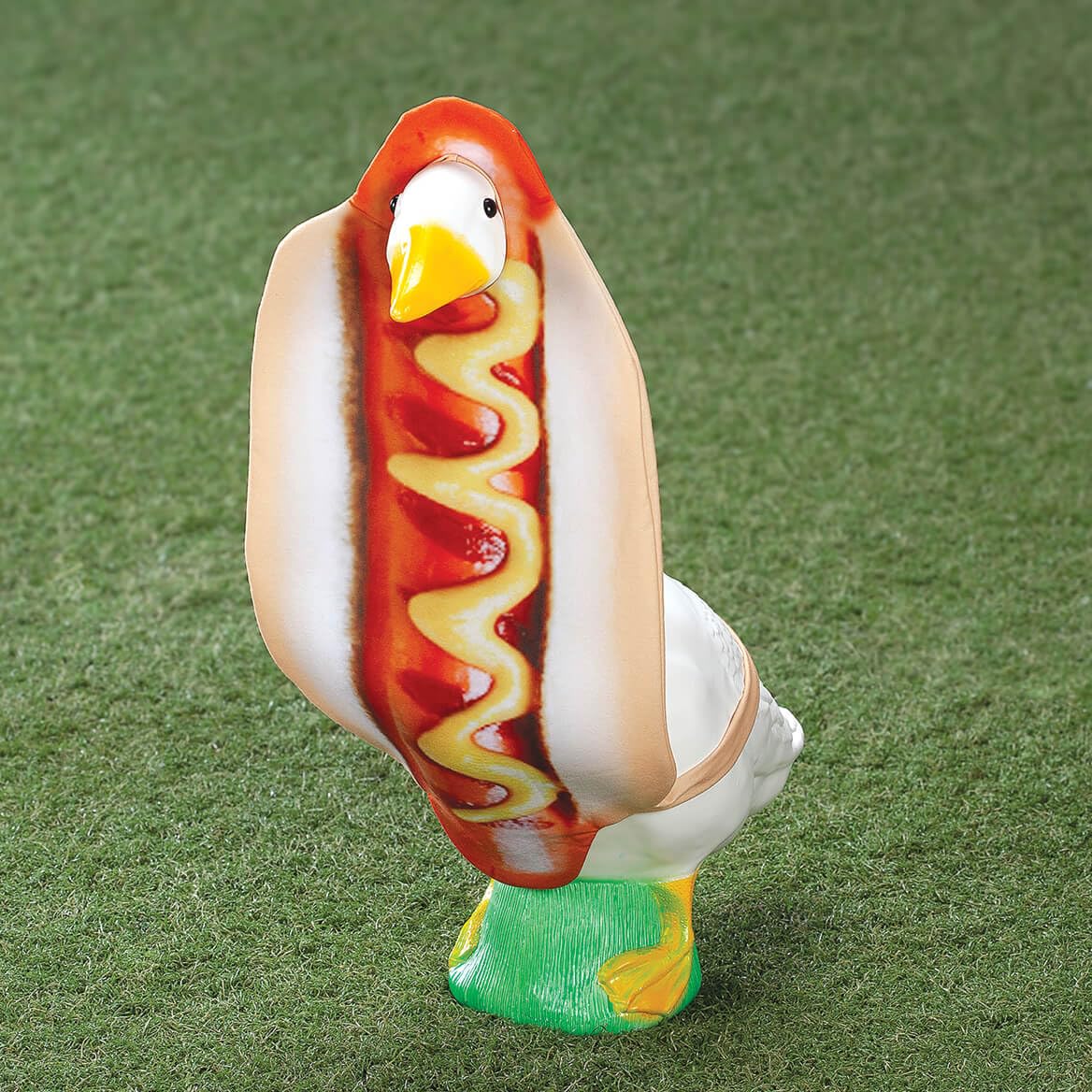 Fox Valley Traders Gaggleville Hot Dog Goose Outfit, Fits Large 23" H Statue