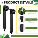 Pangda 120 Pack Irrigation Stakes 1/2 Inch Tubing, Drip Anchor for Garden