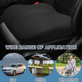 ACBAGI Adult Car Booster Seat for Driver, Driving Seat Cushion,Comfort Memory Foam Car Seat Cushion for Height, Seat Cushion for Car,Office Chair and Home Chair (Black B)