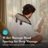 CuPiLo Shiatsu Neck Massager with Heat - FSA or HSA Eligible,Ideal Gifts for Her,Him,4D Cordless Deep Tissue Kneading Massage for Pain Relief,Rechargeable Massage for Neck,Shoulder,Traps and Back