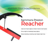 Sammons Preston Reacher, Red, 26 Inch, Grabber Reacher Tool, Lightweight Trash Picker Grabber & Garden Nabber, Handy Aluminum Picker Up Tool & Reaching Claw, Portable Reaching Assist & Dressing Tool