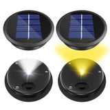 4 Pack Solar Light Replacement Top, Replacement Solar Light Parts for Lantern (Top 3.34 Inch, Bottom 2.83 Inch), Waterproof LED Replacement for Outdoor Garden, Pathway, Yard Lights & Decor