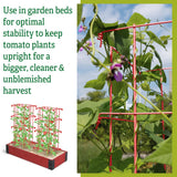 Gardener's Supply Company Lifetime Tomato Cages, Red, Set of 4