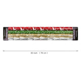 WRAPAHOLIC 30 Inch Christmas Wrapping Paper Roll - Jumbo Roll Red Green Gold and Silver Snowflakes Trees Holiday Collection with Metallic Foil Shine - 4 Rolls - 30 Inch x 120 Inch Per Roll