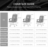 Water Resistant Stretch Computer Office Chair Cover with Armrest Covers Durable Zipper Universal Washable Removable Spandex Rotating Boss Chair Slipcovers Anti-dust Soft Desk Chair Seat Protector