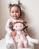 LeyaDoll Soft Baby Doll Toys (16''), My First Baby Rag Doll for 1 Year-Old Girl Birthday Gift, Christmas Plush Toys Gift for Toddler Kids Infants -Princess Breeze