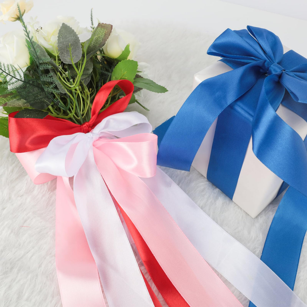 NESCCI 800 Yards Ribbon,1-1/2 Inch Satin Ribbon,Single Face Satin Ribbons, Perfect for Gift Wrapping,Wedding Decoration,Handmade Bows,Wrapping Bouquet and More