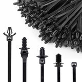 Xislet 160Pcs Cable Tie Buckle Push Pin Christmas Tree Zip Ties Clips