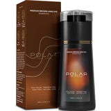Polar Hair Dye Shampoo for Gray Hair, Medium Brown Color for Women & Men