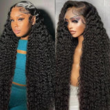 IMAGISM 13x6 Deep Wave Lace Front Wigs Human Hair Deep Wave Wig Lace Front Wigs Human Hair Wig Pre Plucked 200 Density Glueless Wig Frontal Wigs for Black Women (28 Inch)