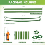 EWPJDK 6-Pack Tomato Cage for Garden Plant Support 48 INCH Garden Stakes Adjustable Tomato Cage for Climbing Plants Pots Vegetables Flowers Fruits (6, 48 Inches)