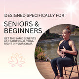 CHAIR YOGA FOR SENIORS DVD + Poster + Bonus Yoga DVD. Strength- Energize- Healing- Relieve Stress. Chair yoga DVD for beginners. Yoga chair exercises for seniors DVD. Yoga videos for beginners DVD.