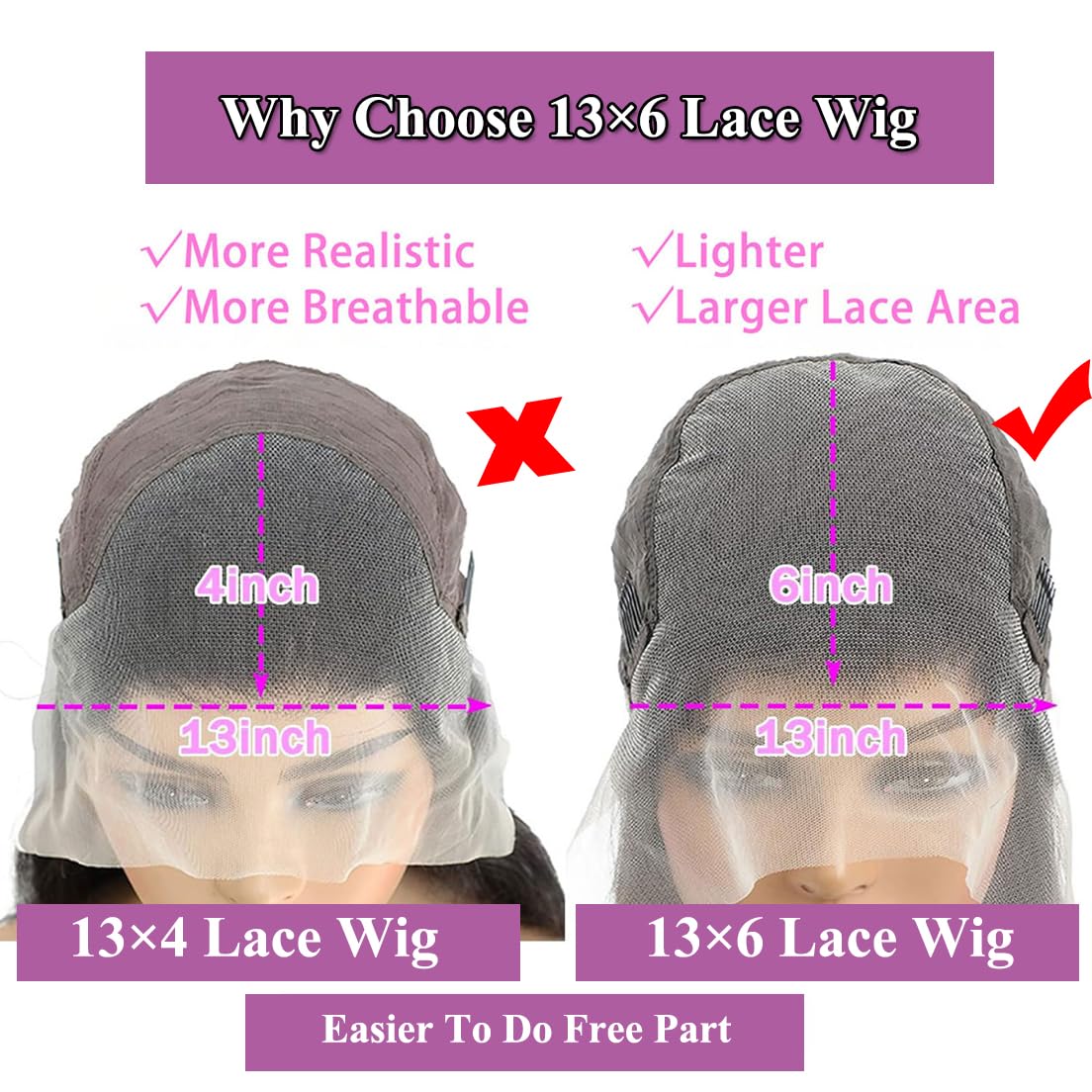 IAMFUPO 24 Inch 13x6 Lace Front Wigs Human Hair 200 Density Deep Wave Lace Front Wigs Human Hair 13x6 Deep Wave HD Frontal Wigs for Women Pre Plucked (13x6 Deep Wig, 24 Inch)