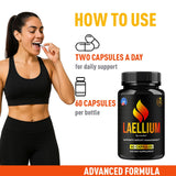 (2 Pack) Laellium Pills - Advanced Daily Formula All Natural Ingredients, Laellium Supplement Capsules, Premium Support Maximum Strength for Overall Health & Wellness, 120 Capsules for 2 Months