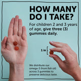 SmartyPants Toddler Multivitamin Gummies: Omega 3 Fish Oil (EPA/DHA), Vitamin D3, C, Vitamin B12, B6, A, K & Zinc, Biotin, Beta Carotene, Gluten Free, Three Fruit Flavors, 180 Count (60 Day Supply)