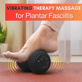 ZeenKind Vibrating Peanut Massage Ball, Ultra Strong Rechargeable Therapy Roller, Trigger Point Massager for Back Neck Foot Muscle Pain, Myofascial Release & Plantar Fasciitis Relief