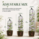 FOLLOOK Garden Obelisk Trellis for Climbing Plants Outdoor, 67", 1 Pack